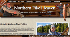 Desktop Screenshot of northernpikefishing.ca